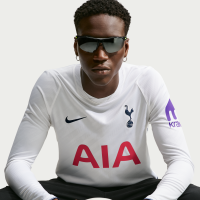 Langærmet Tottenham Hotspur 2026/27 Stadium Home Nike Dri-FIT-replikafodboldtrøje til mænd - hvid