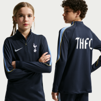 Maskinstrikket Tottenham Hotspur Strike Nike Dri-FIT-fodboldtræningstrøje til større børn - blå