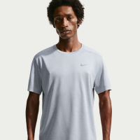 Nike Miler Dri-FIT-løbeoverdel med korte ærmer til mænd - grå