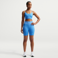 Nike Pro Seamless-cykelshorts med høj talje til kvinder (13 cm) - blå