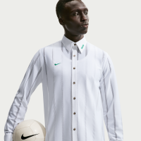 Nigeria Energy Nike-fodboldtrøje med knaplukning foran til mænd - hvid