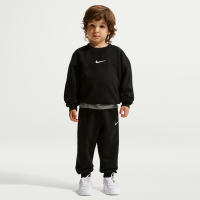 Todelt Nike Essential-crewtrøjesæt i fleece til mindre børn - sort