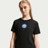 Inter Milan Nike Football-T-shirt til større børn - sort