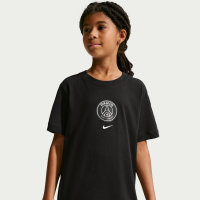Paris Saint-Germain Nike Football-T-shirt til større børn - sort