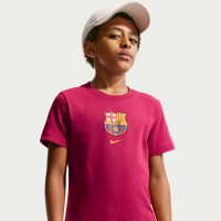 Nike Football FC Barcelona-T-shirt til større børn - rød