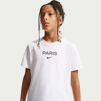 Paris Saint-Germain Nike Football-T-shirt til større børn - hvid