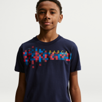 Nike Football FC Barcelona-T-shirt til større børn - blå