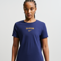 Inter Milan Nike Football-T-shirt til kvinder - blå