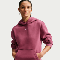 Nike Studio Fleece-hættetrøje i medium vægt til kvinder - rød