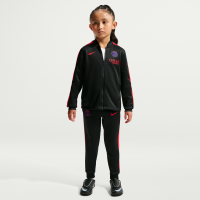 Maskinstrikket Paris Saint-Germain Strike Nike Dri-FIT-fodboldtracksuit til mindre børn - sort
