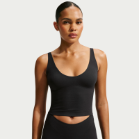 NikeSKIMS Studio Stretch-tanktop med dyb udskæring til kvinder - sort