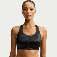 NikeSKIMS Satin Shine-bh med lynlås foran til kvinder - sort