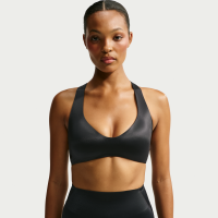 NikeSKIMS Satin Shine Plunge-bh til kvinder - sort