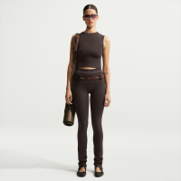 NikeSKIMS Ribbed Seamless Straight-leggings (86 cm) til kvinder - brun