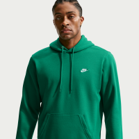 Nike Club-pulloverhættetrøje i fleece til mænd - grøn