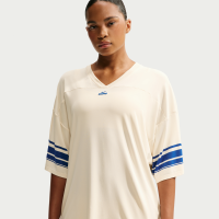 Oversized NikeSKIMS Stretch Knit-top med V-hals til kvinder - hvid