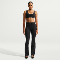 NikeSKIMS Matte tætsiddende leggings med høj talje og svaj til kvinder - sort