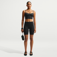 NikeSKIMS Matte højtaljede cykelshorts (18 cm) til kvinder - sort