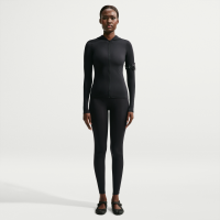 Højtaljede NikeSKIMS Weightless-leggings med V-panel til kvinder - sort