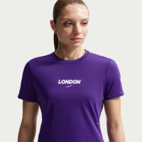 Kortærmet Nike Swift Dri-FIT-løbeoverdel til kvinder - lilla
