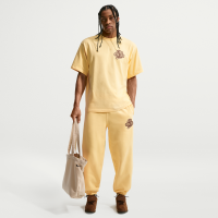 Nike Solo Swoosh-fleecebukser med opslag til mænd - gul