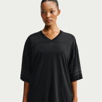 Oversized NikeSKIMS Stretch Knit-top med V-hals til kvinder - sort