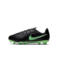 Nike Jr. Tiempo Maestro Academy Low Top-fodboldstøvler til flere typer underlag til større børn - sort
