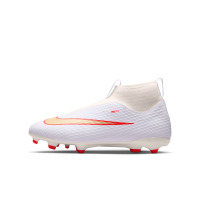 Nike Jr. Mercurial Superfly 11 Academy High Top-fodboldstøvler til flere typer underlag til større børn - hvid