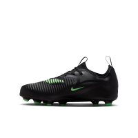 Nike Jr. Phantom 6 Low Academy-fodboldstøvler til større børn til flere typer underlag - sort