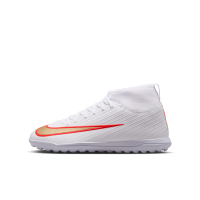 Nike Jr. Mercurial Superfly 11 Club High Top-fodboldstøvler til kunstgræs til større børn - hvid