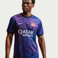 Paris Saint-Germain Away Nike Dri-FIT fodboldoverdel til opvarmning til mænd - blå