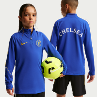 Maskinstrikket Chelsea FC Strike Nike Dri-FIT-fodboldtræningstrøje til større børn - blå