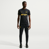 Maskinstrikkede Chelsea FC Strike Nike Dri-FIT-fodboldbukser til mænd - blå