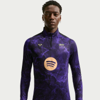 Maskinstrikket FC Barcelona Strike Away Kobe Dri-FIT-fodboldtræningstrøje til mænd til før kamp - lilla