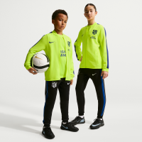 Maskinstrikket Atlético Madrid Strike Nike Dri-FIT-fodboldtracksuit til større børn - gul