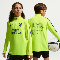 Maskinstrikket Atlético Madrid Strike Nike Dri-FIT-fodboldtræningstrøje til større børn - gul