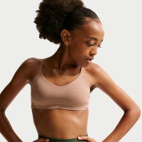Nike Alate-sports-bh til piger - brun