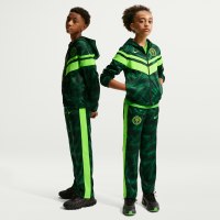 Nike Dri-FIT Football-tracksuit med hætte til større børn - grøn