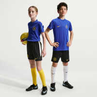 Maskinstrikkede Chelsea FC Strike Nike Dri-FIT-fodboldshorts til større børn - blå
