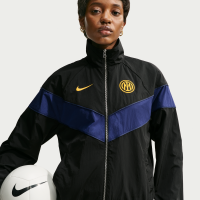 Vævet Inter Milan Windrunner Nike Football UV-jakke til kvinder - sort