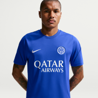 Inter Milan Strike Nike Dri-FIT-fodboldtrøje med korte ærmer til mænd - blå