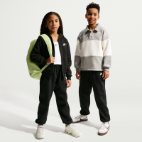 Løstsiddende Nike Club Fleece-bukser til større børn - sort