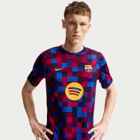 FC Barcelona Home Nike Dri-FIT opvarmningstrøje til fodbold til mænd - rød