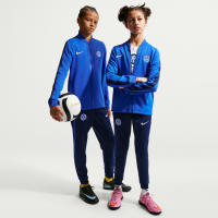 Maskinstrikket Inter Milan Strike Nike Dri-FIT-fodboldtracksuit til større børn - blå