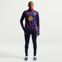 Maskinstrikkede FC Barcelona Strike Nike Dri-FIT-fodboldbukser til mænd - blå