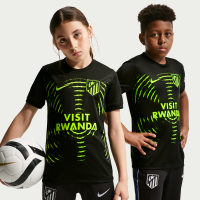 Atlético Madrid Away Nike Dri-FIT opvarmningstrøje til fodbold til større børn - sort
