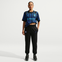 Inter Milan Phoenix Fleece Nike Football-bukser med høj talje til kvinder - sort