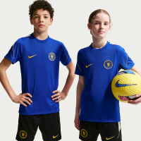 Kortærmet Chelsea FC Strike Nike Dri-FIT-fodboldtrøje til større børn - blå