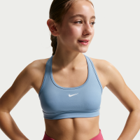 Nike Swoosh-sports-bh til piger - blå