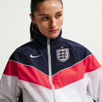 Vævet England Windrunner Nike Football UV-jakke til kvinder - hvid
